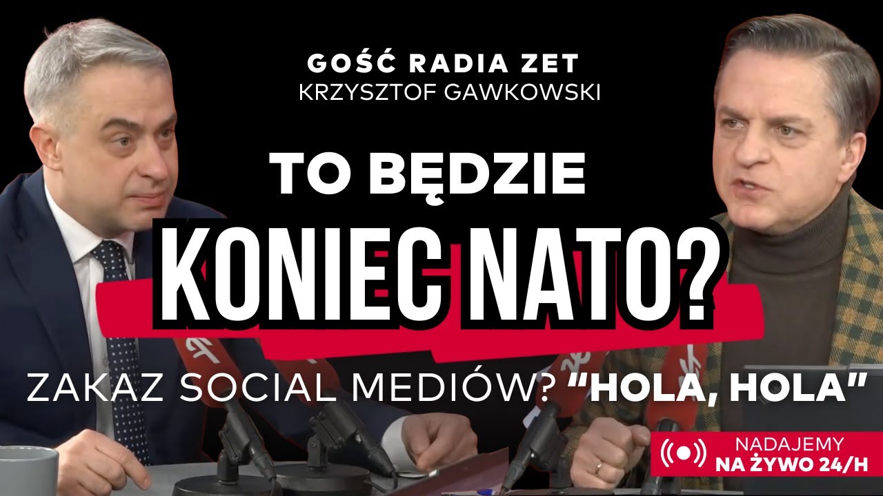 Zakaz social mediów do 15 lat to populizm? Gawkowski o planach MEN.Trump doprowadzi do końca NATO?