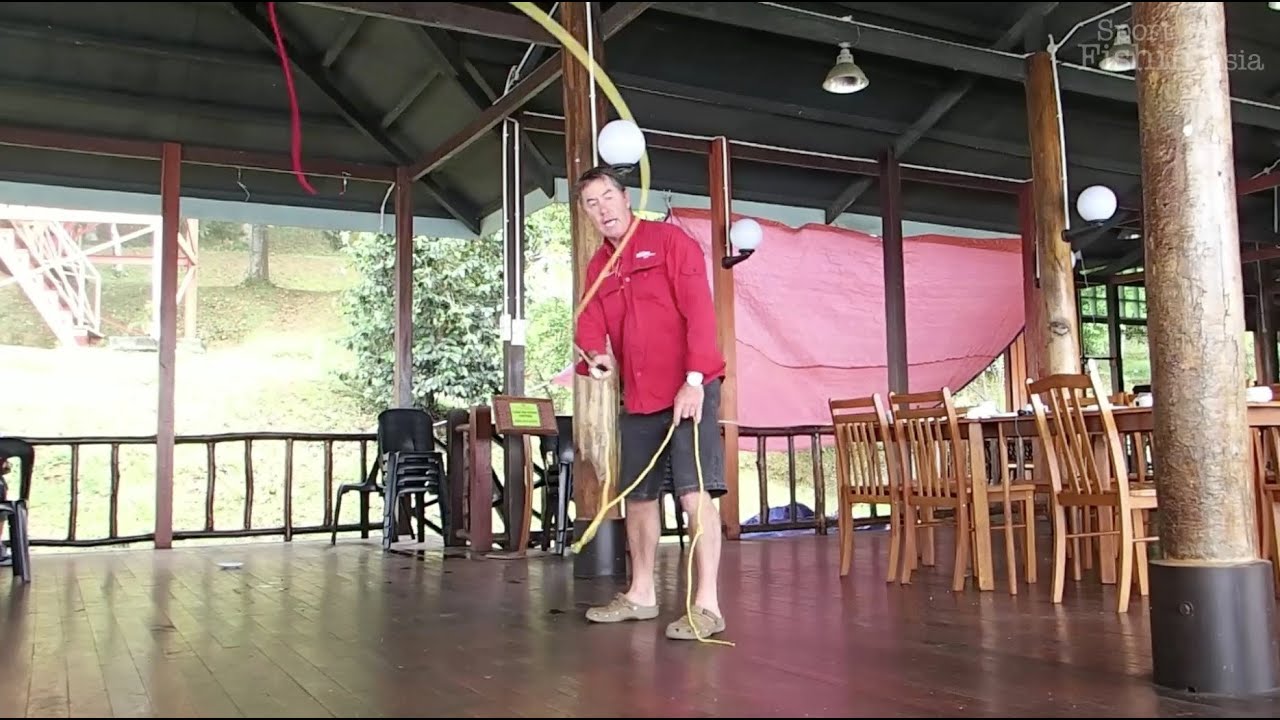 Fly casting timing and tight loops with Peter Hayes (Fly Fishing Festival in Borneo)