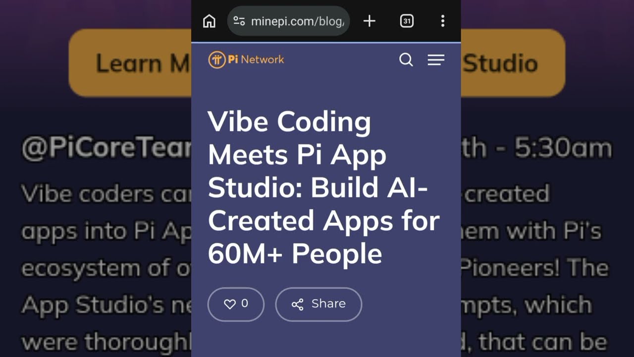 Vibe Code Using External AI | Pi Network New Update 2026 #pinetwork 