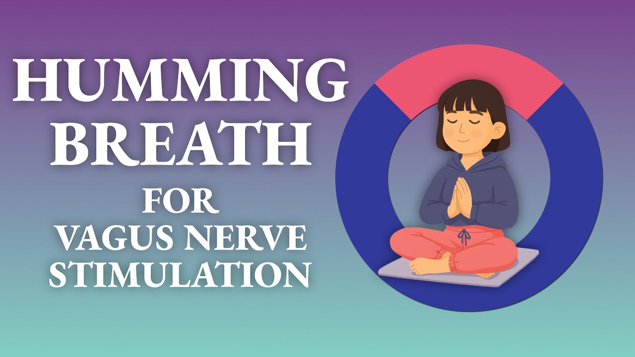Humming Breath for Powerful Vagus Nerve Stimulation | Soothing 5-10 Breathing Rhythm