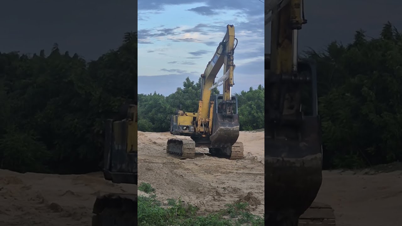 Xe xúc cát, xe đào đất, máy đào đất, máy xúc cát #xecancau #mayxuc #xcavator #excavator 