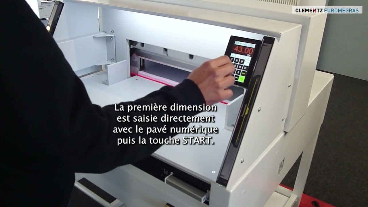 Utilisation massicot IDEAL - Fonctions de base