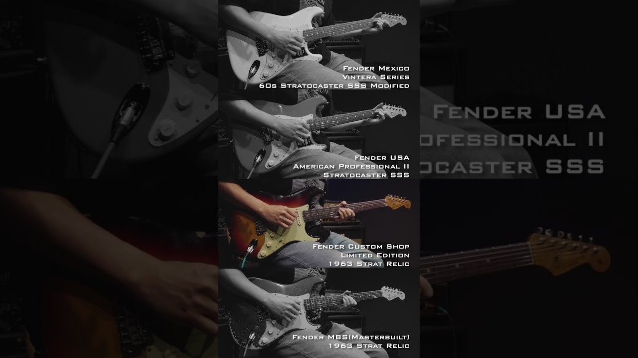 Fender Strat Series Mexico vs USA vs Custom Shop vs MBS | John Mayer-Slow Dancing In a Burning Room