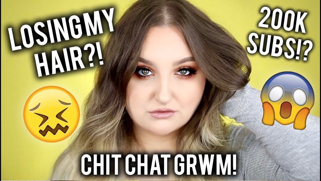 LOSING MY HAIR?! | FALL CHIT CHAT GRWM | Scaring Kids, 200k Subscribers etc..
