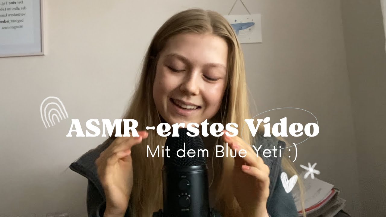 ASMR - ich probiere das Blue Yeti aus (erstes Video zusammen 🥹👀) - als Anfängerin (german)