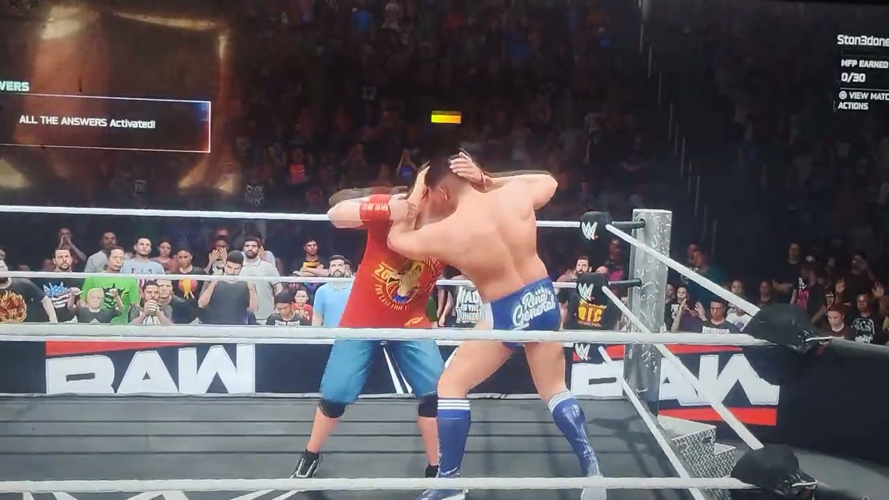 WWE 2k25 weekly towers week 51 match 2 John Cena '25 vs Gunther one on one Monday February 2nd 2026