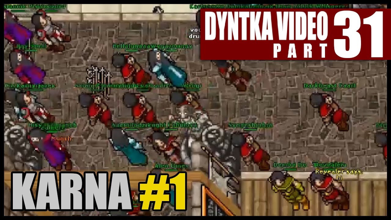 Karna #1 - Nowy serwer, nowy początek | Tibia - KARNA - Dyntka Video odc. 31