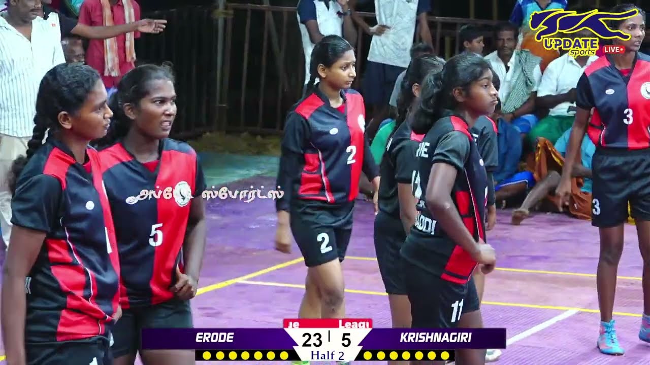 LEAGUE | KASIALAYAM ERODE vs UNIQUE KRISHNAGIRI #T.KEEZHAVELI #ARIYALUR  WOMEN'S KABADDI - 2025