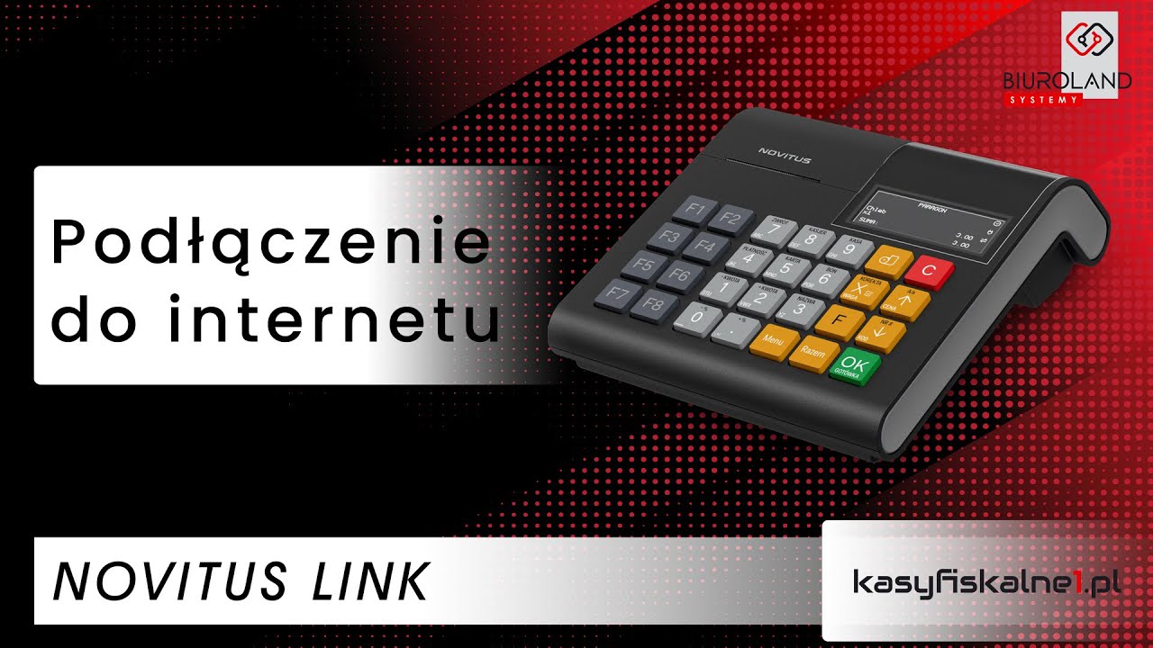 Podłączenie do internetu (WIFI) kasy fiskalnej Novitus Link Online