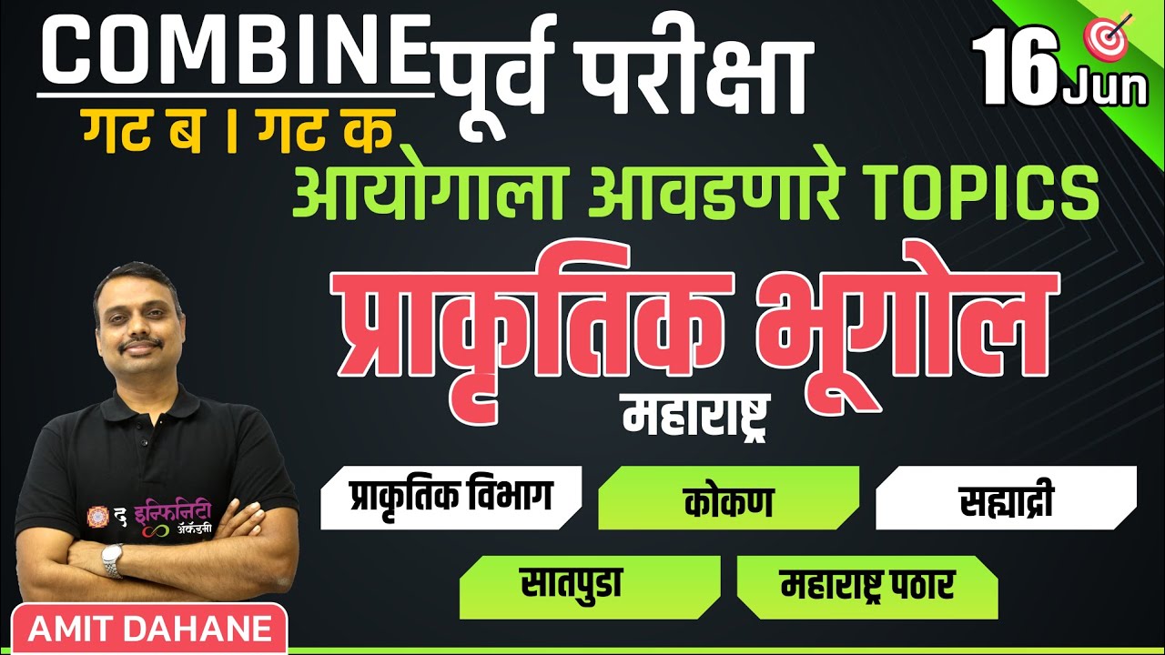 प्राकृतिक भूगोल - महाराष्ट्र | आयोगाला आवडणारे TOPICS | बॅच सुरु 19 FEB | Combine B&C पूर्व परीक्षा