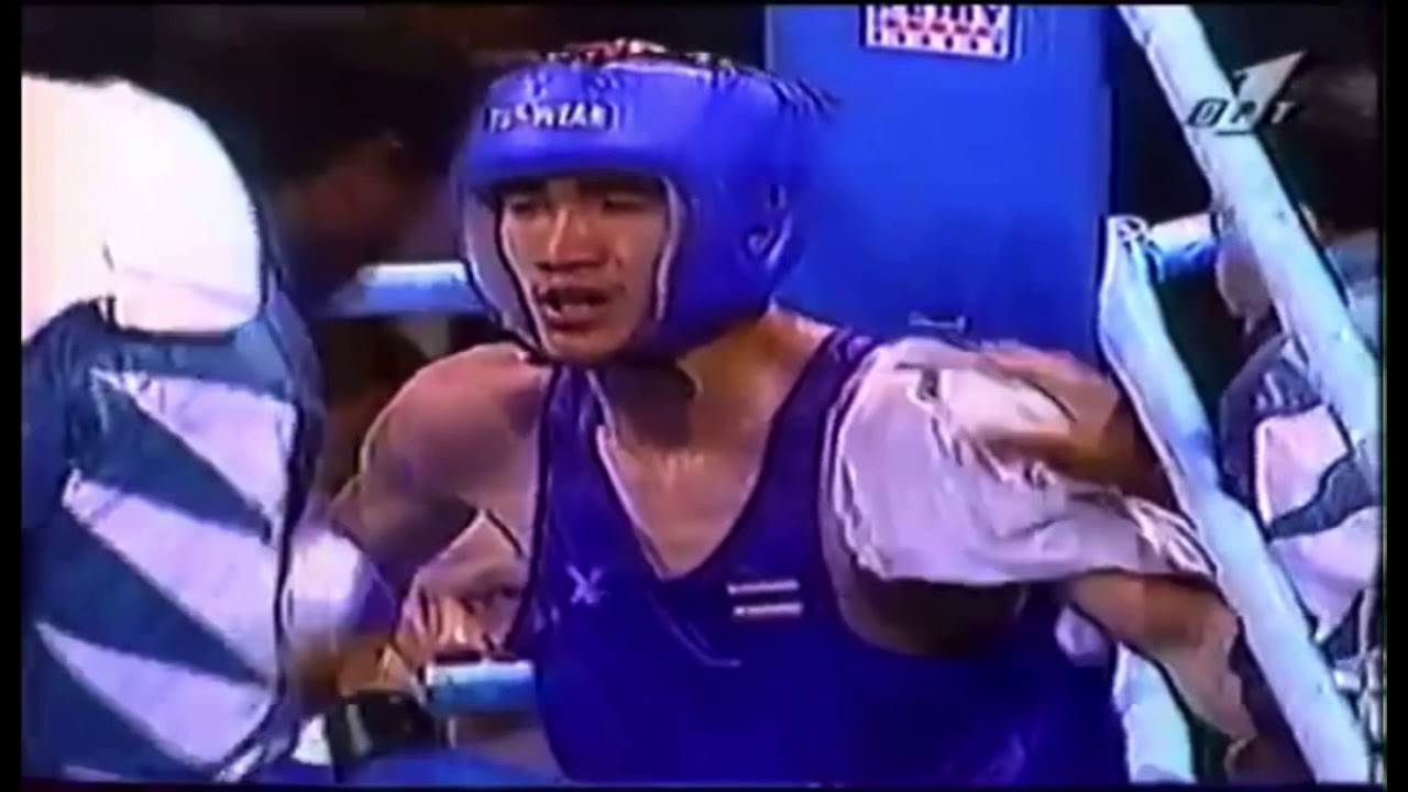 Somluck Kamsing (THA) vs. Ramaz Paliani (RUS) Atlanta 1996 Olympics QF’s (57kg)