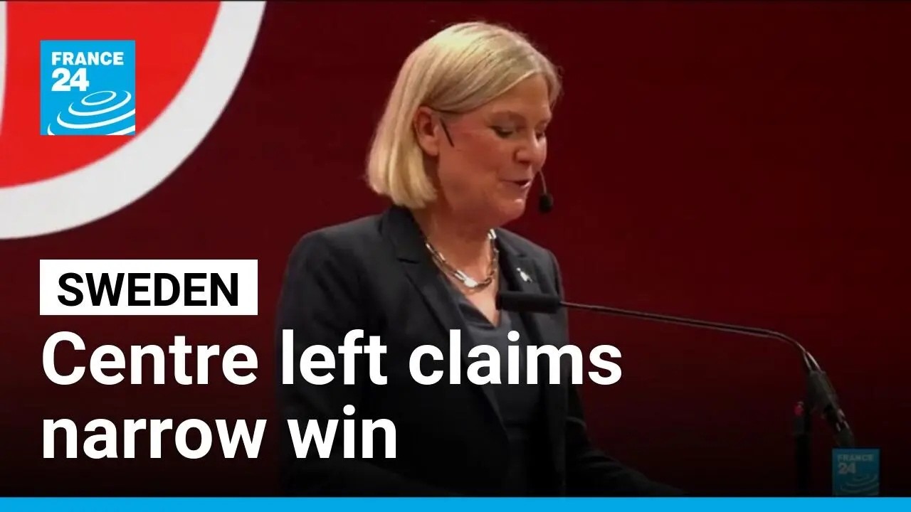 Sweden: Andersson's centre left claims narrow win &bull; FRANCE 24 English