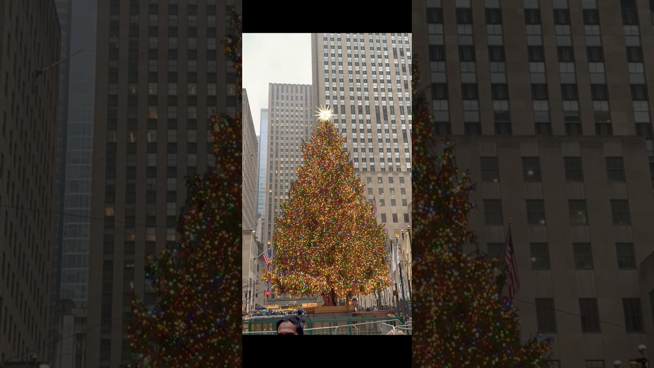 Wow!!!🎄Rockefeller Christmas Tree🥳#jerseytamil #americantamil #rockefellercenter