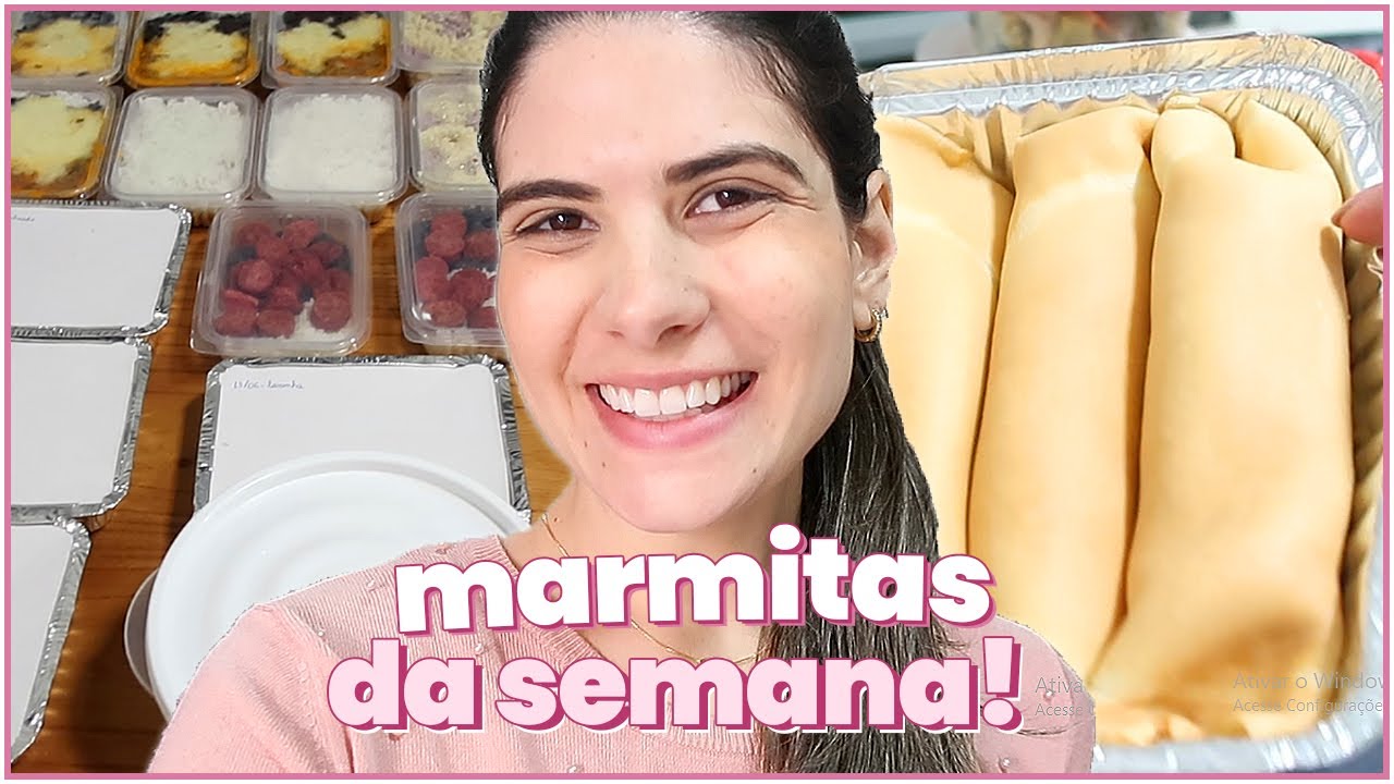 MARMITAS PRA SEMANA: ALMOÇO E JANTAR - 7 RECEITAS DIFERENTES - Thamyê Baseggio