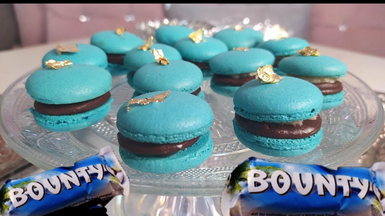 Macarons saveur Bounty recette pour débutants 💯💯 facile  #macaron