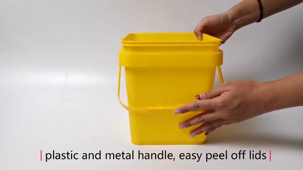 Qiming Packaging Plastic Square Buckets Pails Barrels Drums Tubes Boxes Containers