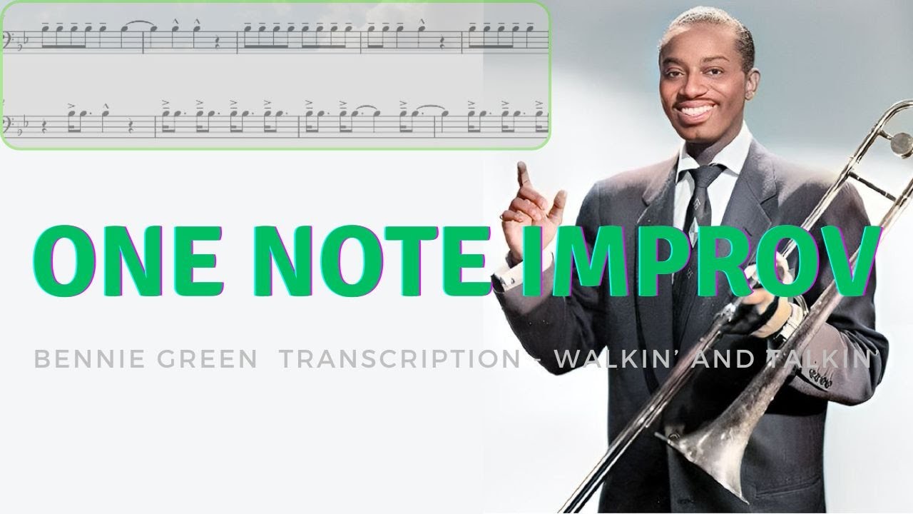 When you only need a Bb! // Bennie Green Jazz Trombone Transcription