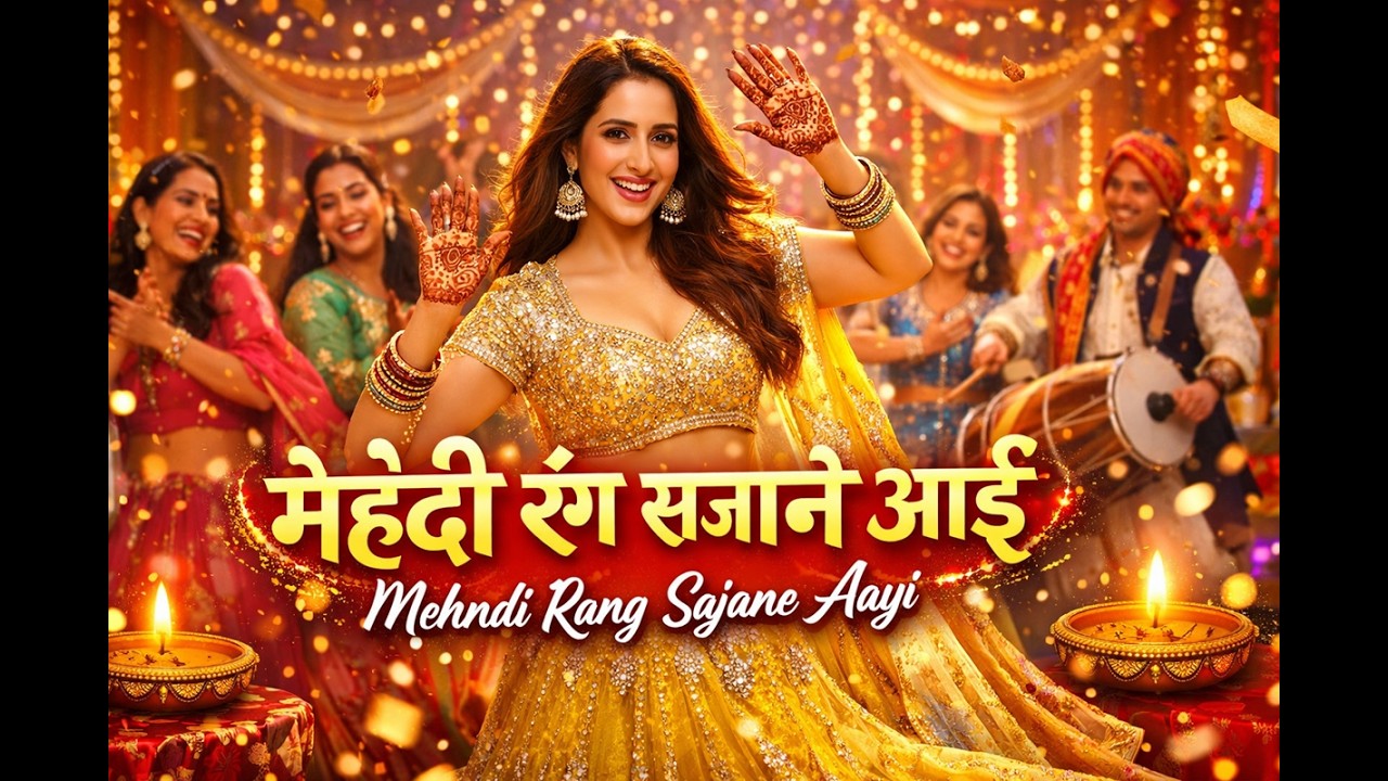 Mehndi Rang Sajane Aayi 💛 | Beautiful Hindi Mehndi Song | Wedding Sangeet Special
