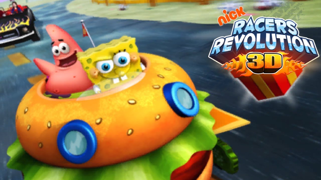 Nick Racers Revolution 3D - Full Longplay as SpongeBob and Patrick (Patty Wagon)