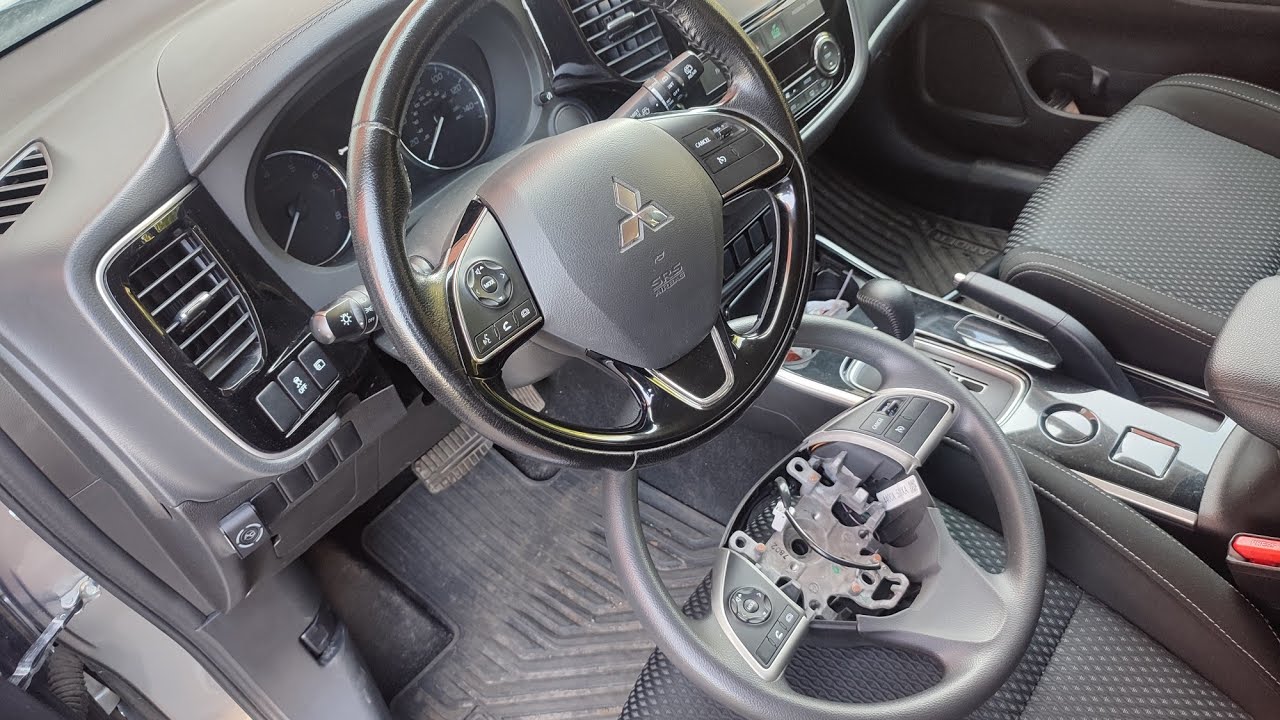 Outlander 3 снятие AIRBAG, замена руля