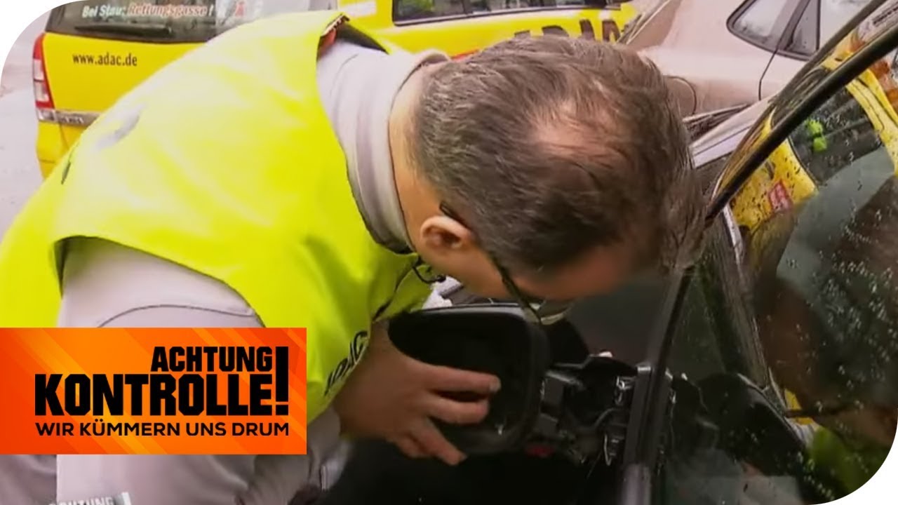 Auto springt nicht an und Spiegel zerstört: Kann der ADAC helfen? | Achtung Kontrolle | kabel eins