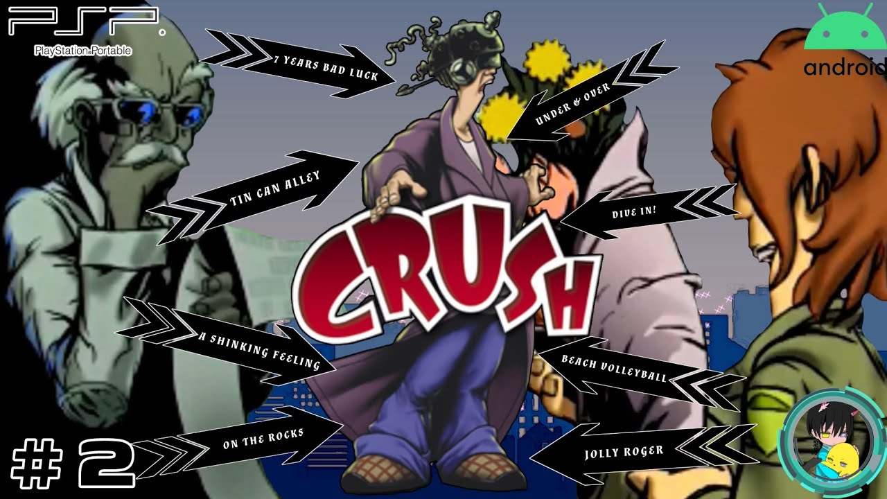 Crush | Full Gameplay | All Trophy and Gallery | Part 2 (PSP)