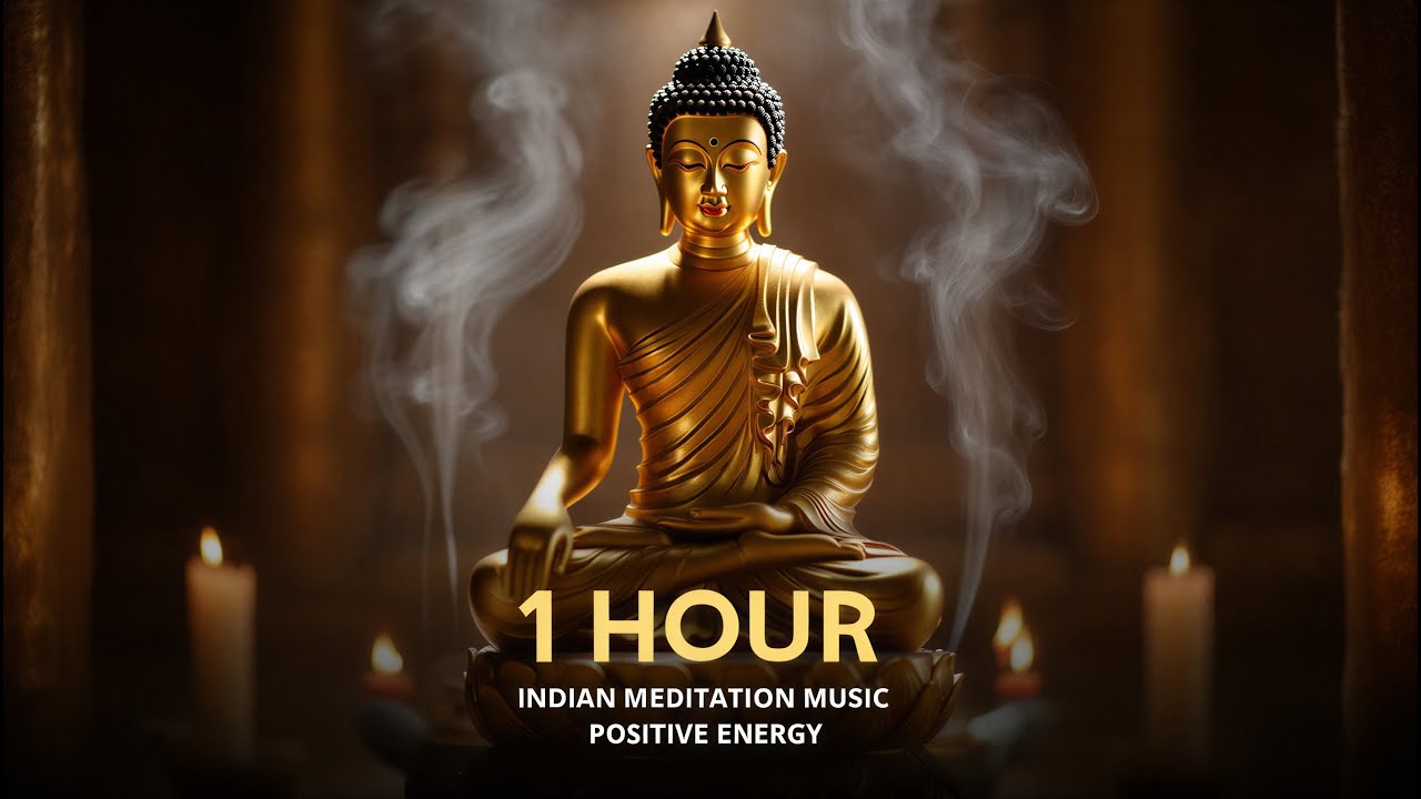 1 Hour Indian Meditation Music | Flute & Tabla Rhythms | Positive Energy & Deep Relaxation