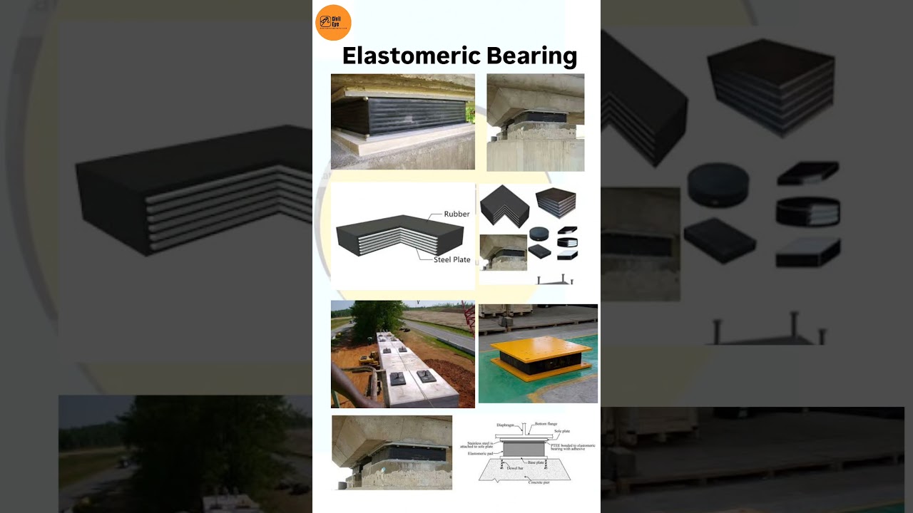 Elastomeric bearing used in Bridge #ytshorts #construction #bridgeengineering #bearing #civilsite