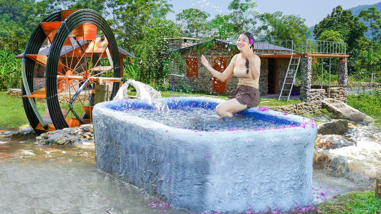 DIY Builds Outdoor Swimming Pool - Soak, Relax With The Pool by After a Hard Day's Work