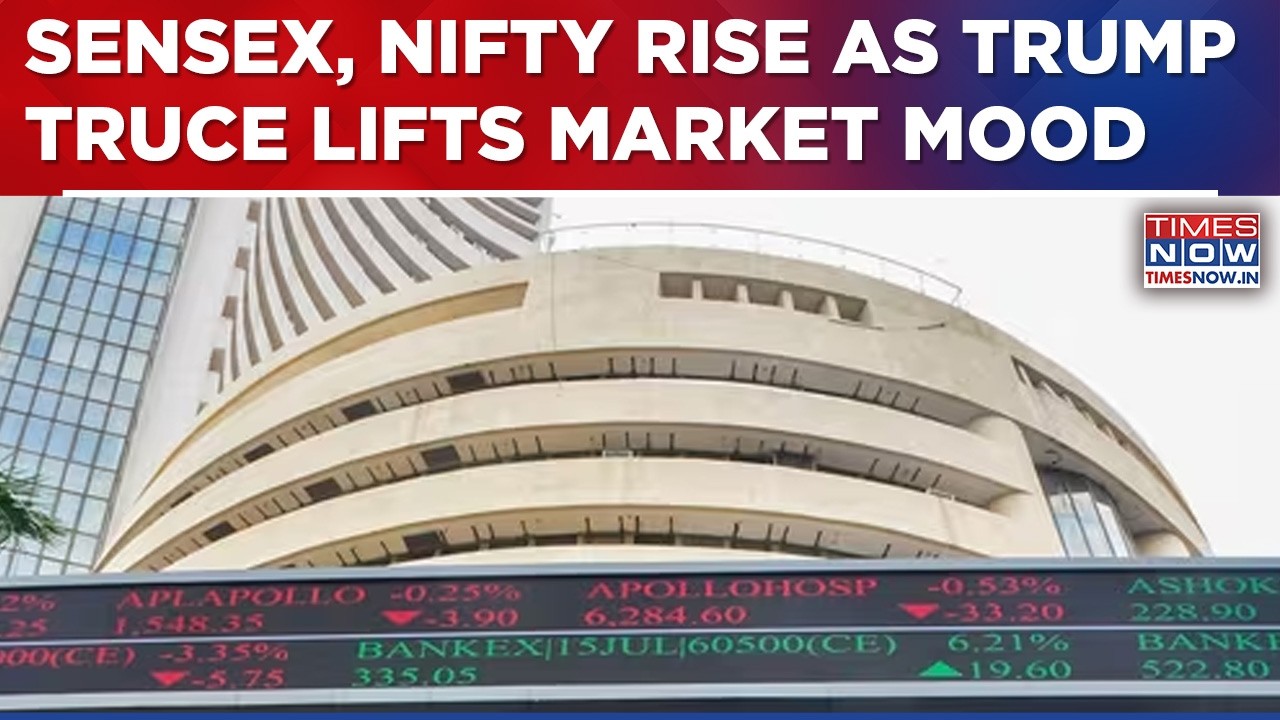 Sensex, Nifty End In Green As Trump-Iran Truce Calms Global Market Fears | English News | Times Now
