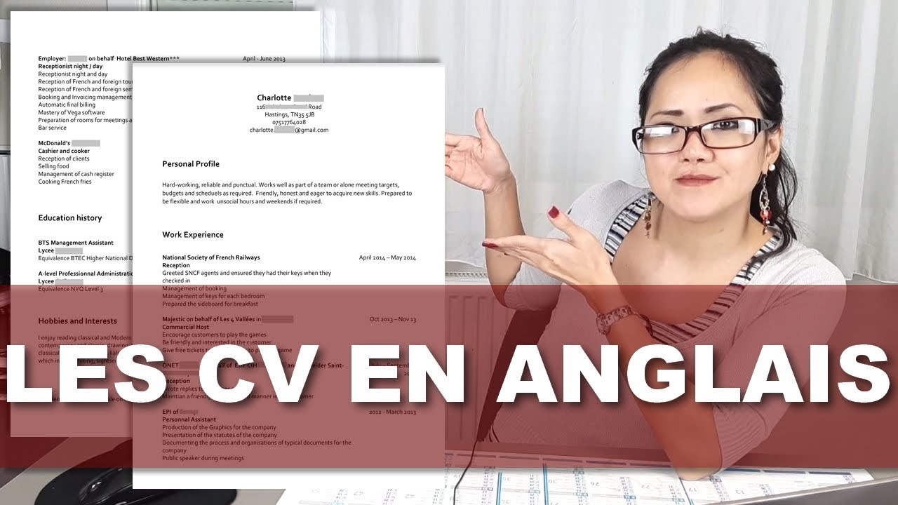 COMMENT FAIRE UN CV EN ANGLAIS | vie-professionnelle.fr