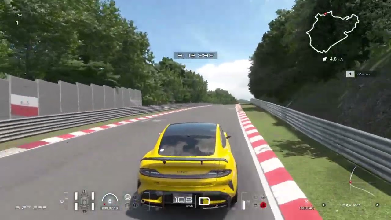 Using Xiaomi Su7 Ultra on Nurburgring in GT7
