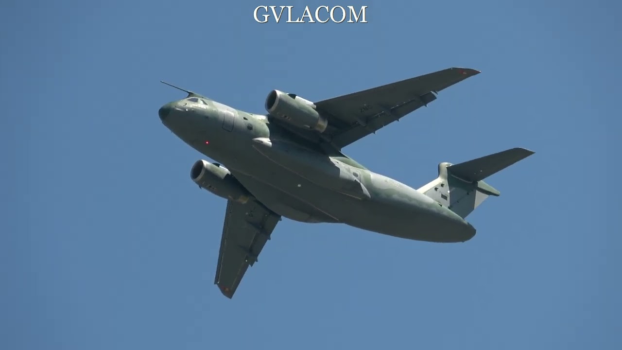 Brazilian Air Force Embraer KC-390 display at RIAT 2024