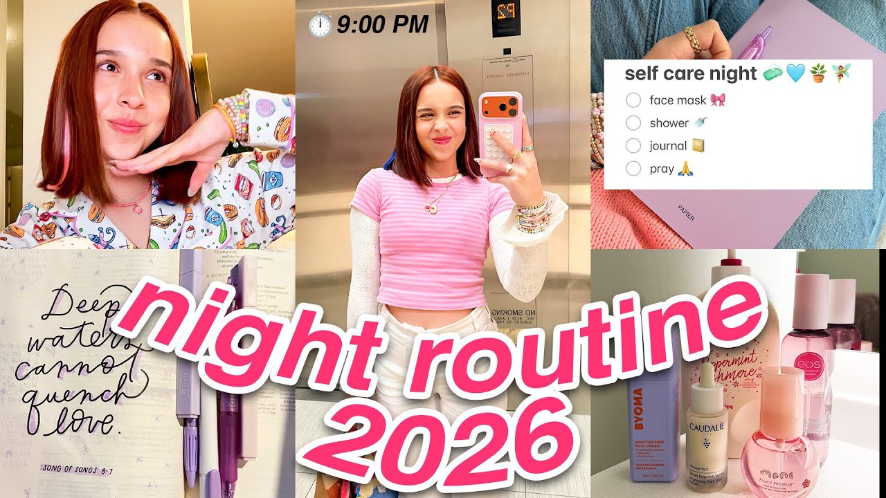 New Year, New Night Routine (self care, skincare, bible study, etc)