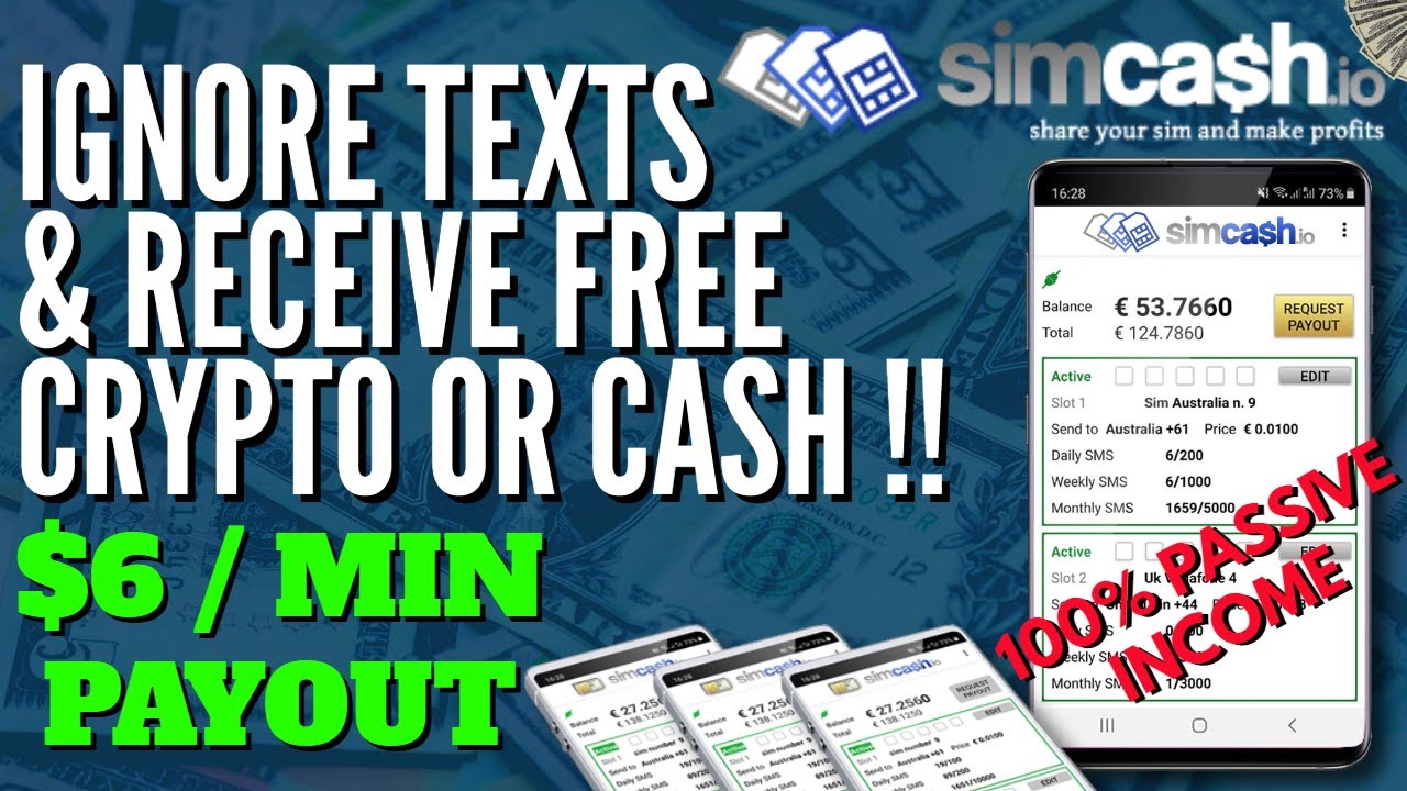 ✅ SIMCASH APP REVIEW ($6 Min Payout) | SELL TEXTS & EARN CRYPTO or CASH