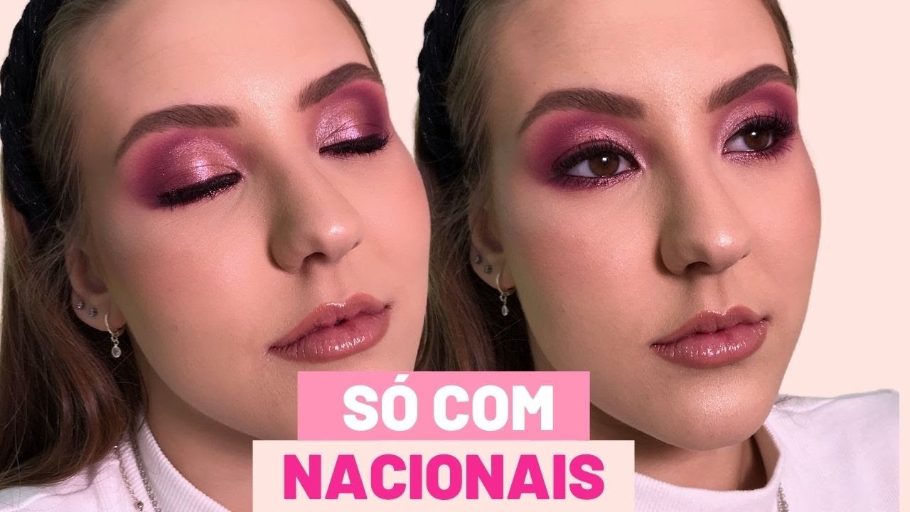 Maquiando CLIENTE com produtos NACIONAIS!