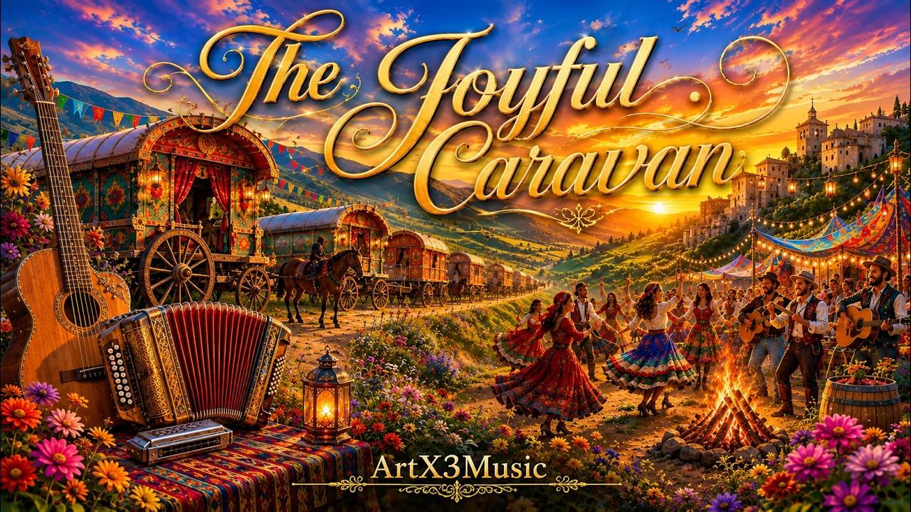 🪗 The Joyful Caravan | An Energetic Folk Journey | Harmonica & Accordion