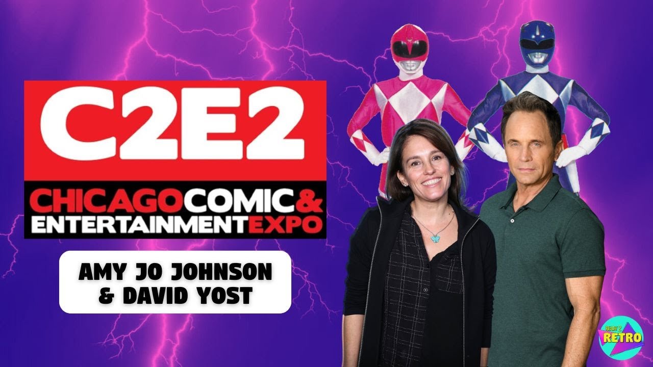 The Mighty Morphin Power Rangers Panel at C2E2 2024 with Amy Jo Johnson & David Yost