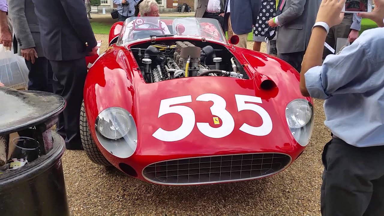1957 Ferrari 335 Scaglietti Spyder tries to start