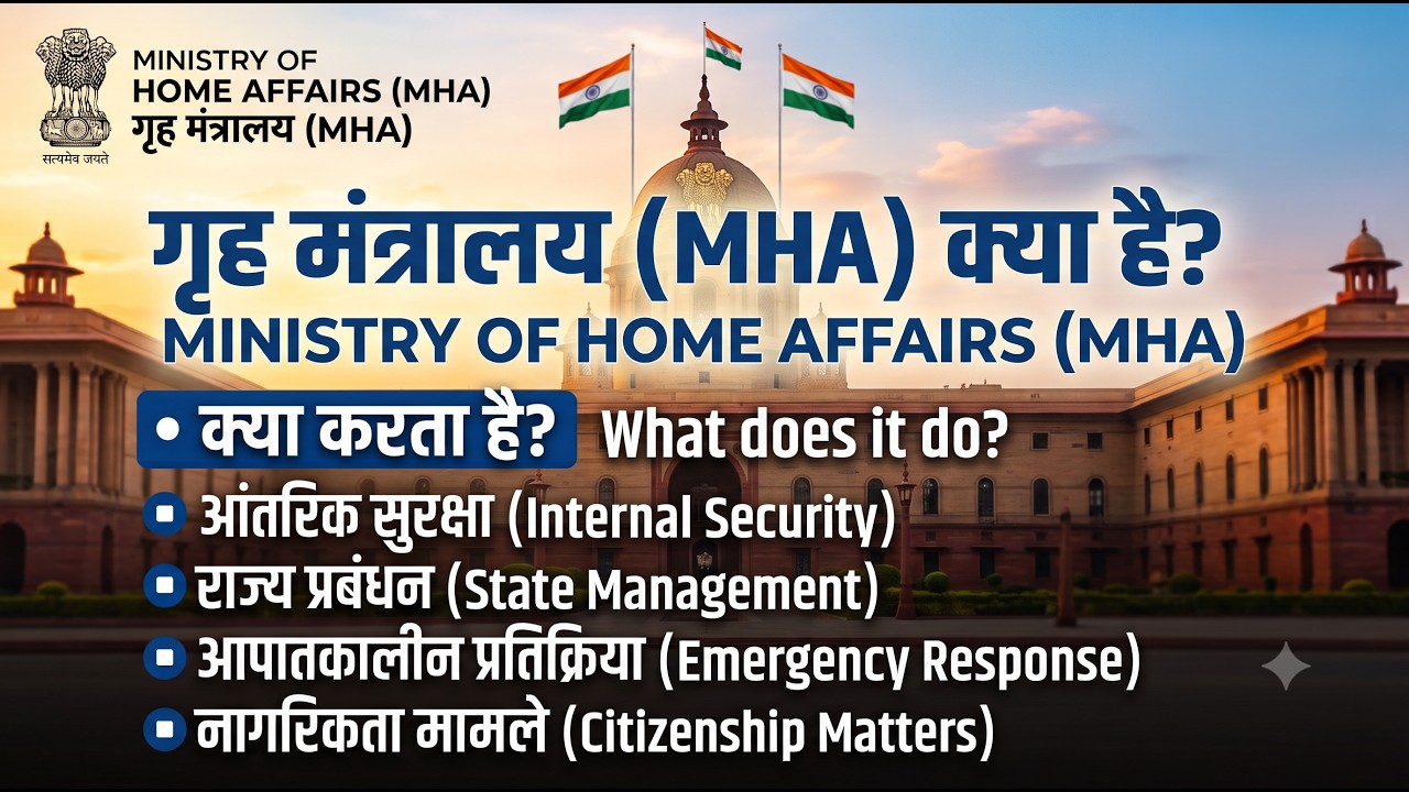 Ministry of Home Affairs (MHA) क्या है और क्या काम करता है? | Full Details Explained