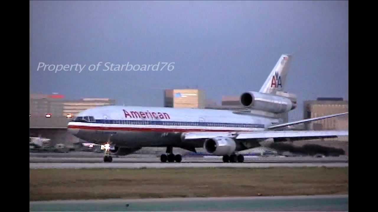 American Airlines & United Airlines McDonnell Douglas DC-10 Series 10 Trijet at LAX