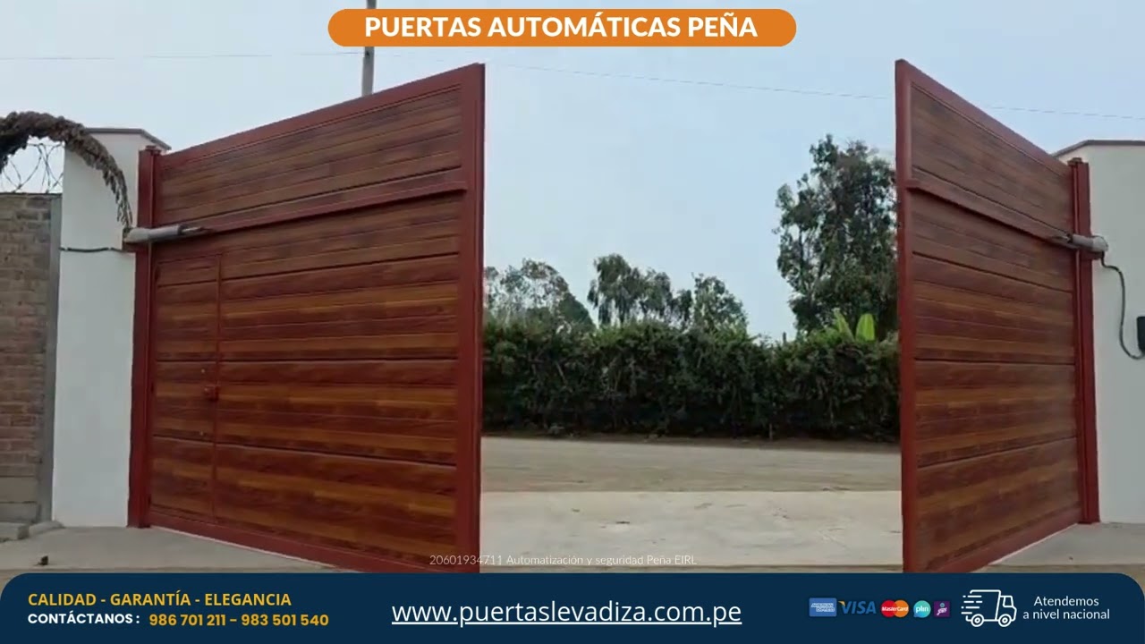 ✅ PROYECTO TERMINADO - PUERTA BATIENTE - MOTOR ULTRALIFT - PUERTAS AUTOMATICAS PEÑA ✅