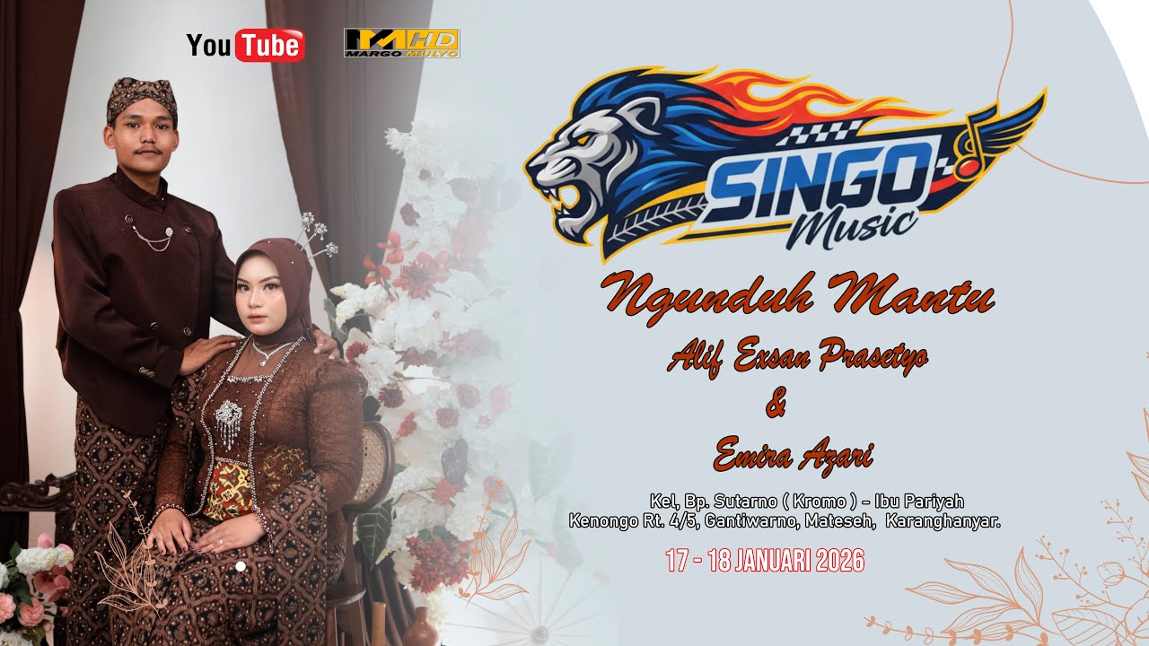 LIVE SINGO MUSIC/KROMO GARENG MULYO DUWE GAWE/KENONGO 17 - 18 JANUARI 2026