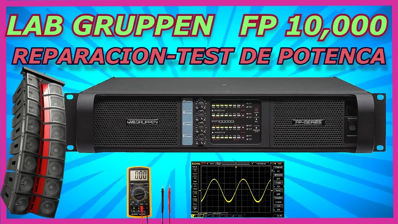 AMPLIFICADOR  FP 10,000,  TEST DE POTENCIA ,✨ REPARACION , PRUEBA DE SONIDO 🎵🔊💪