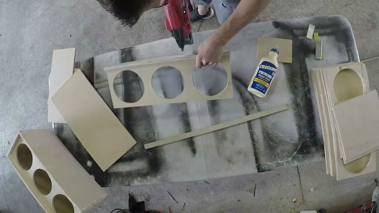 Quick build of 4 basic midrange speaker boxes
