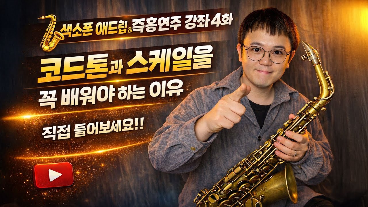 🎷 코드톤과 스케일을 꼭 배워야 하는 이유 🎶 👉 직접 들어보세요!! 🎧  | 색소폰 애드립 & 즉흥연주 강좌 4화 | 