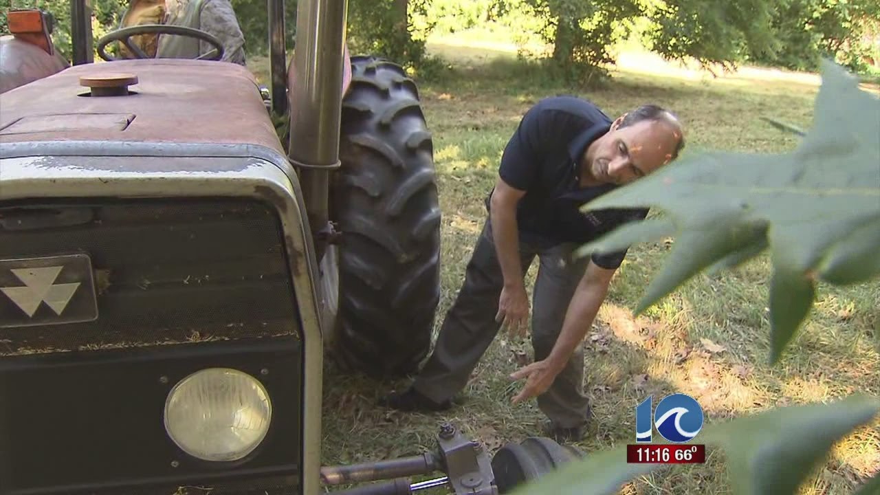 Man trapped under riding tractor rescued