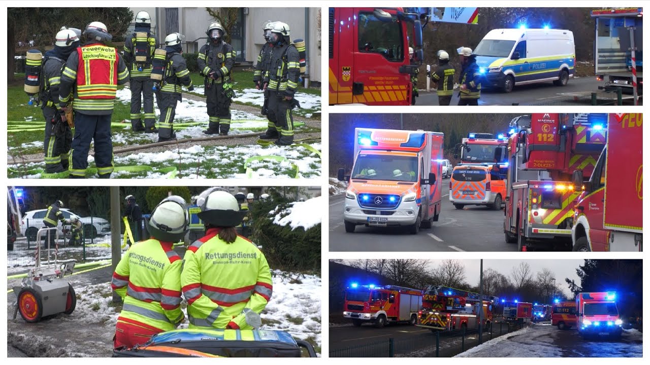 2025 01 16 - #Feuerwehr #Großeinsatz nach #Verpuffung in #Wetter (#Ruhr) - #Kripo, #LKA vor Ort