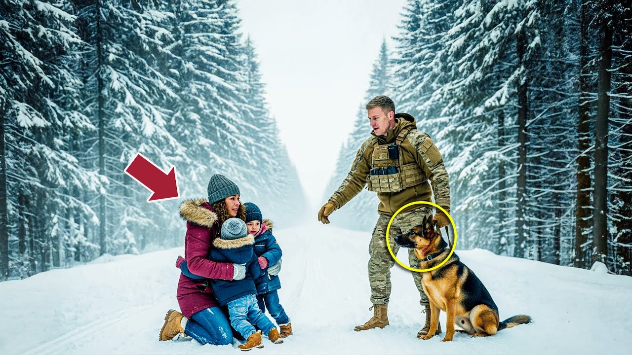 “Come With Me…” the Ex-Navy SEAL Said — After Seeing the Widow and Her Kids Alone in the Blizzard