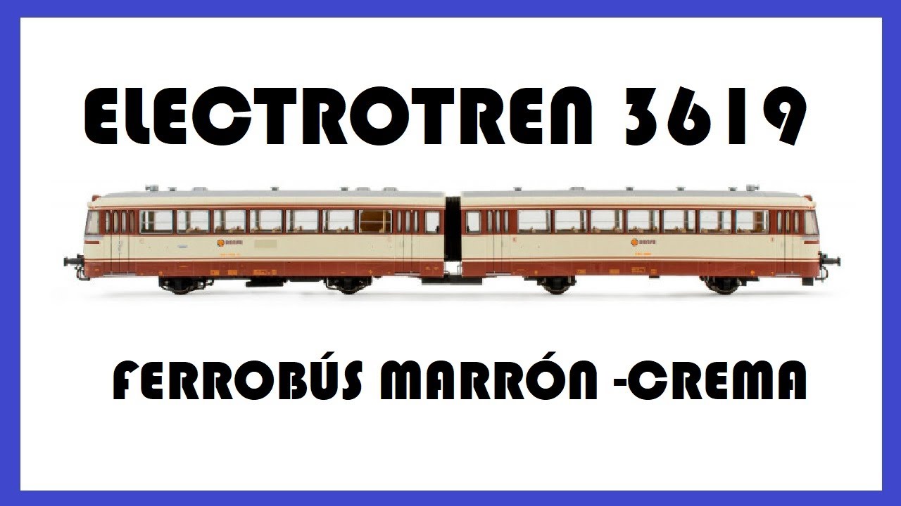 Automotor: Ferrobús Renfe (Motor-Remolque)  3619D de época IV con El Taller del Modelista
